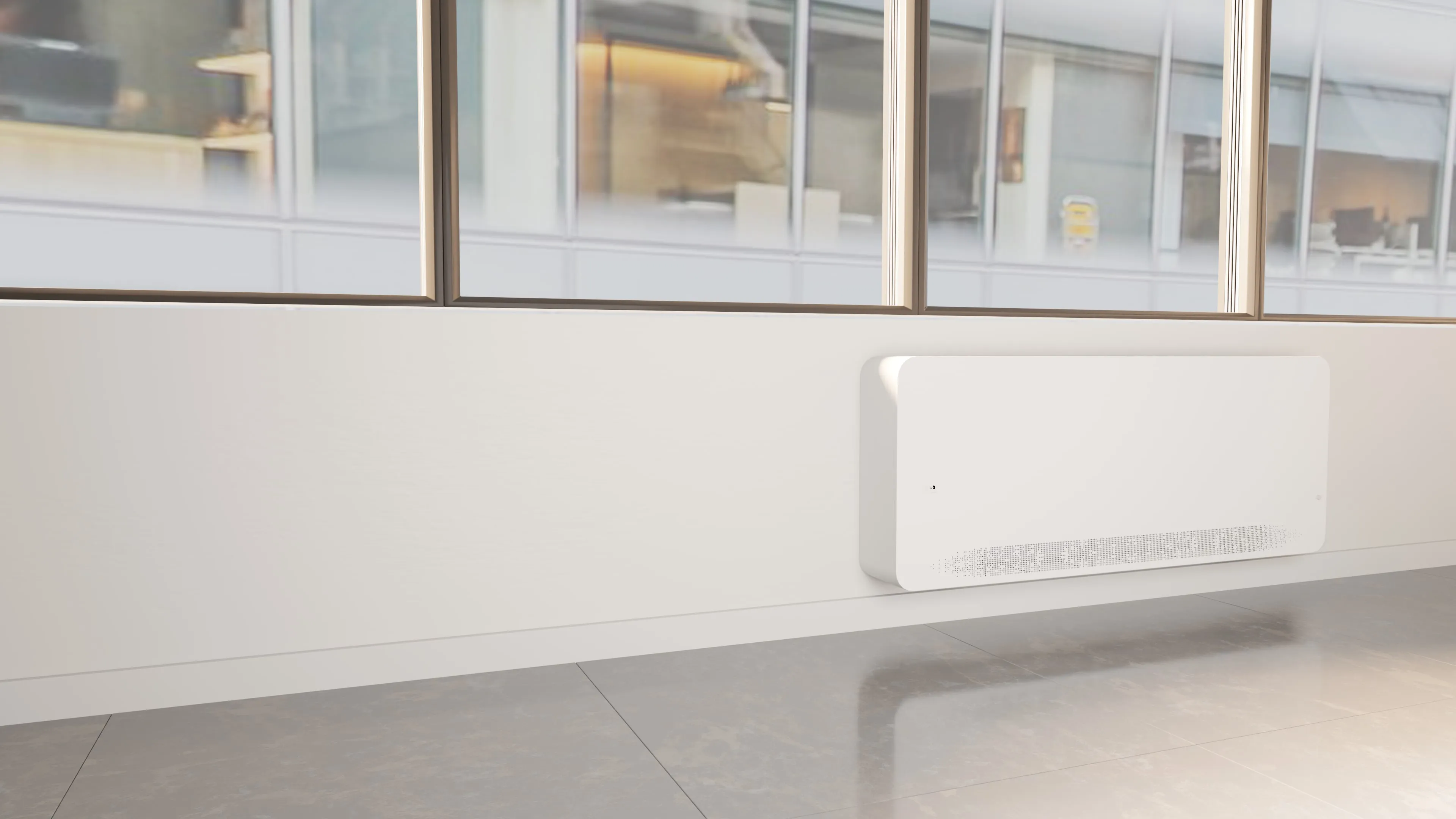 AIO NextGen PTHP unit under a hotel window