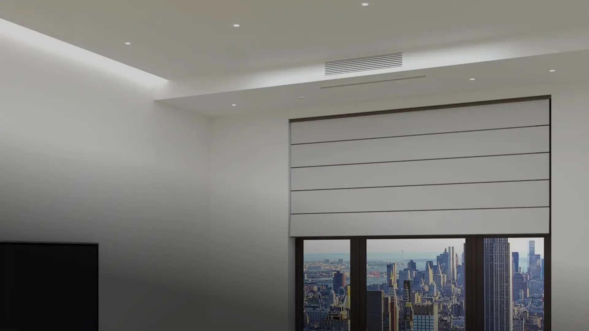 OSMO Recessed Ceiling Plaster Frame panel set into a ceiling