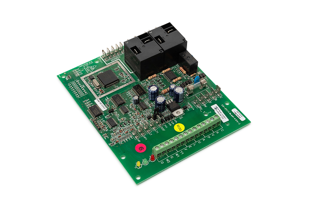 BACnet and Modbus HVAC gateway circuit board.